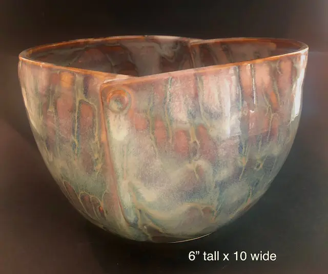Karen Dale Pottery Colorful Bowl Image