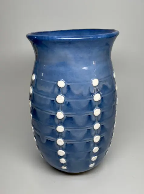 Karen Dale Pottery Blue Color Vase